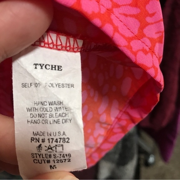 Vici neon pink animal print front tie mini skirt size M - Picture 5 of 9